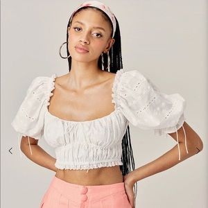 For Love & Lemons Iris Crop Top NWT